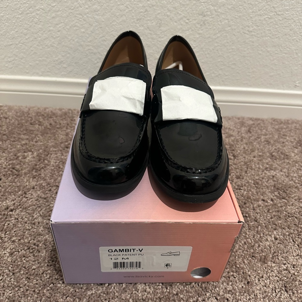 Black Patent Leather Loafers